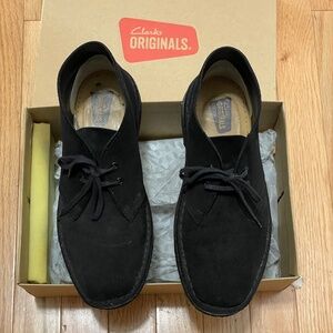 Clarks Originals Suede Black Booties